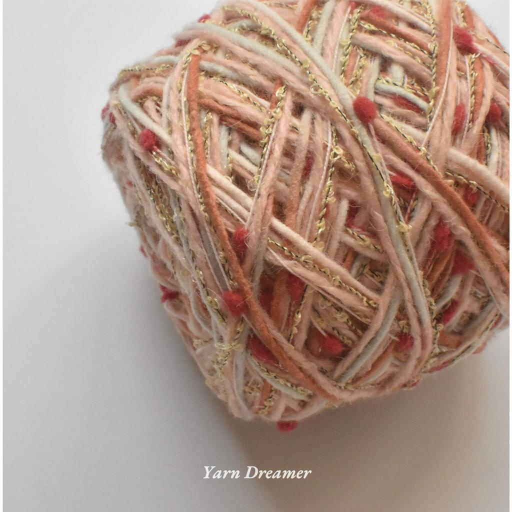 Strawberry Jam Red Dots Yarn Fancy Wool Yarn for DIY Crochet Material