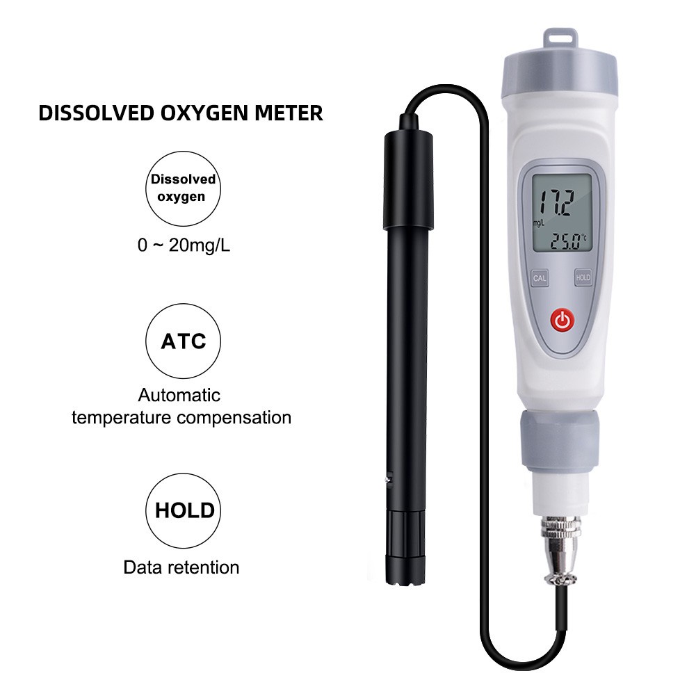 Dissolved oxygen meter Portable dissolved oxygen meter Shrimp pond fish pond aquaculture oxygen