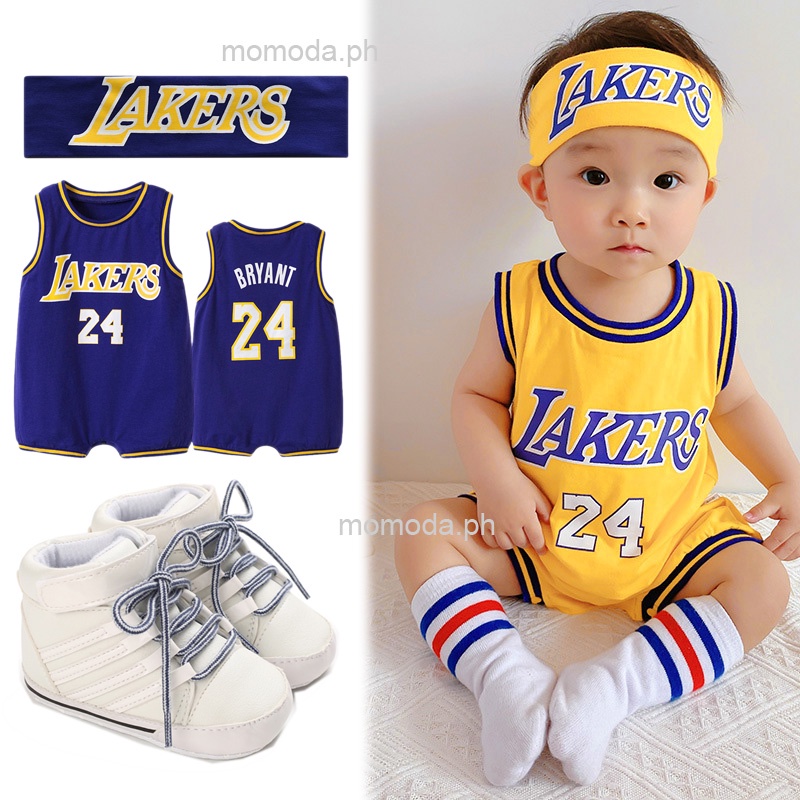 Baby Jersey Terno Girl Basketball Romper Babys Boy Lakers Kobe Sports