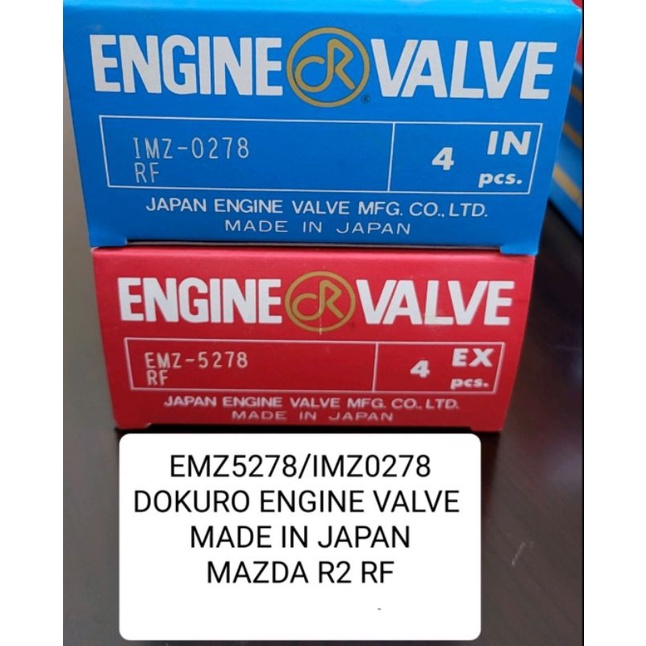 Mazda R2, RF Engine Valve Dokuro Made in Japan Shopee Philippines