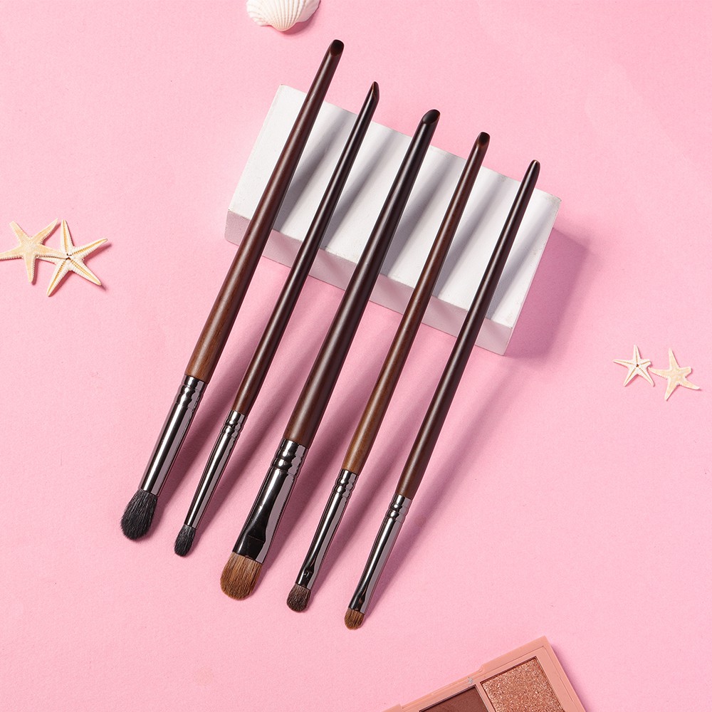 OVW 5pcs Eyeshadow Brush Set Blending Crease Tapered Definer Concealer