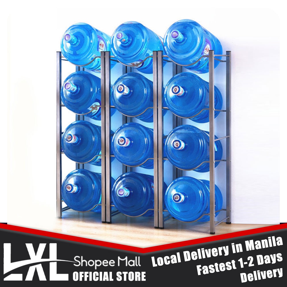 3/4/5 Layer Mineral Water Dispenser Rack Stand Water Container Gallon Jug Organizer Rack Stand