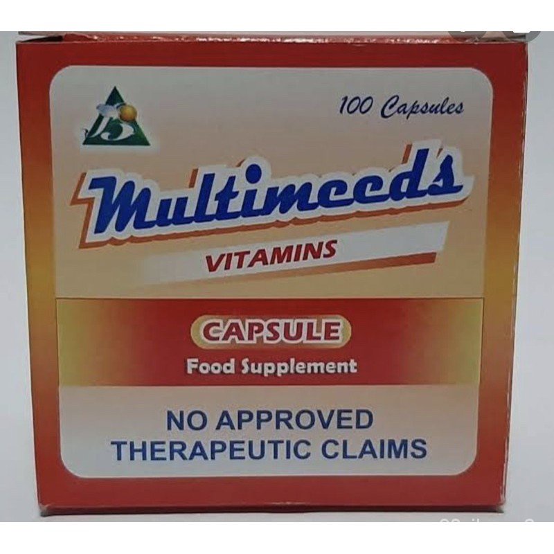 COD! MULTIMEEDS VITAMINS Food Supplement 100 Capsules milk for g6pd