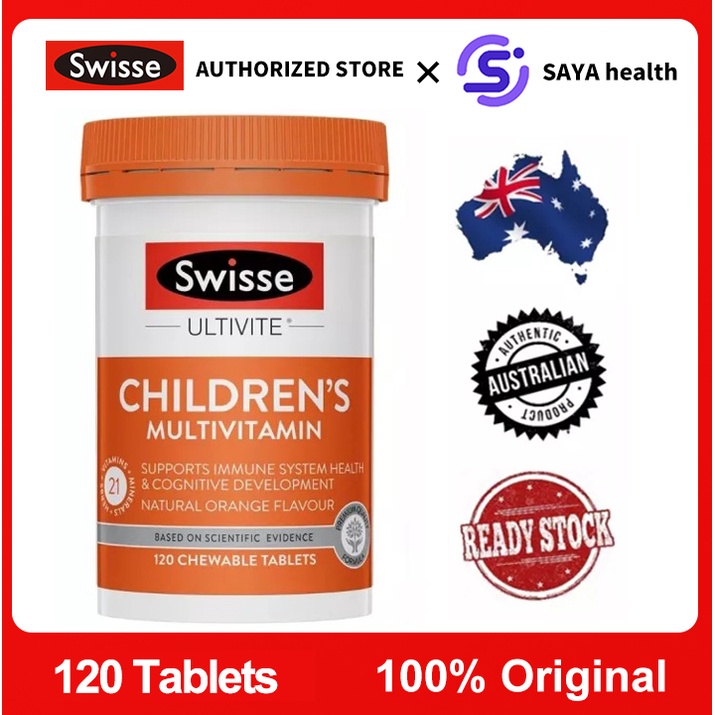 Swisse Ultivite Children's Nutritional Multivitamin 120 Chewable