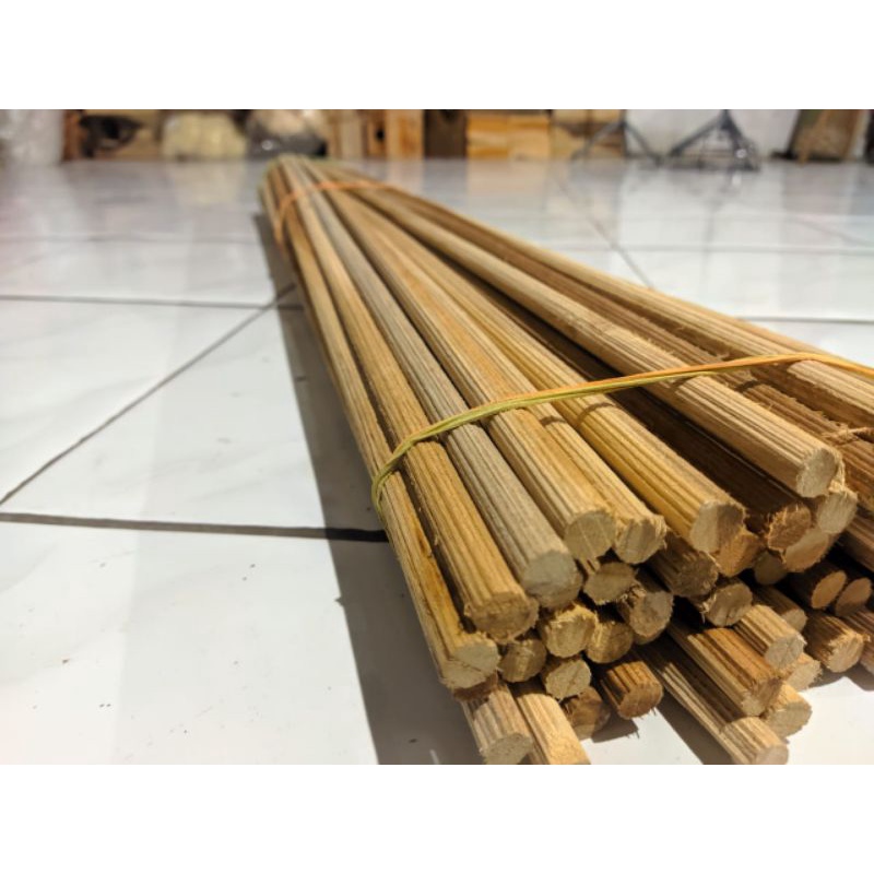 Teak Wood Shaved Dowel Diameter 12mm Length 150cm Shopee Philippines