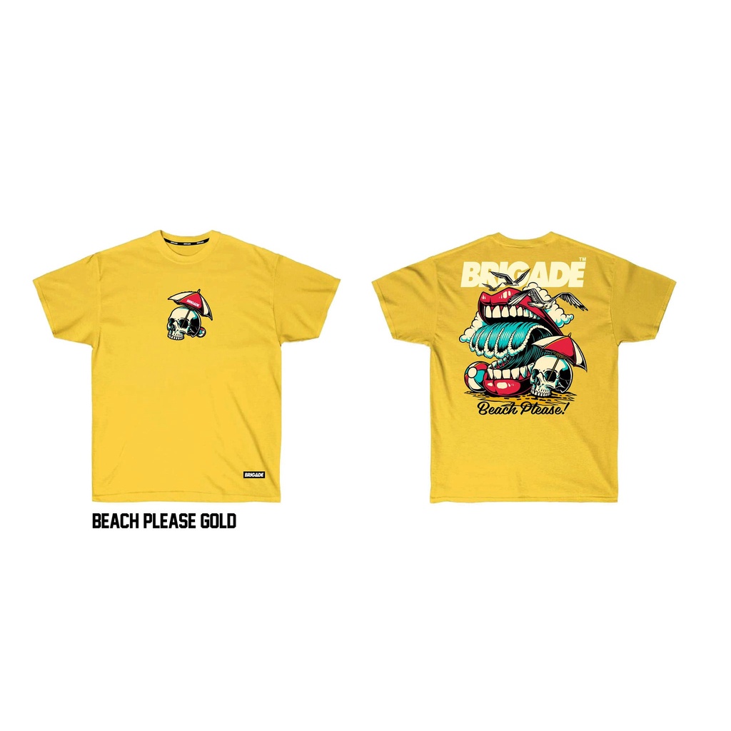 brigade clothing beach please (gold) Shopee Philippines