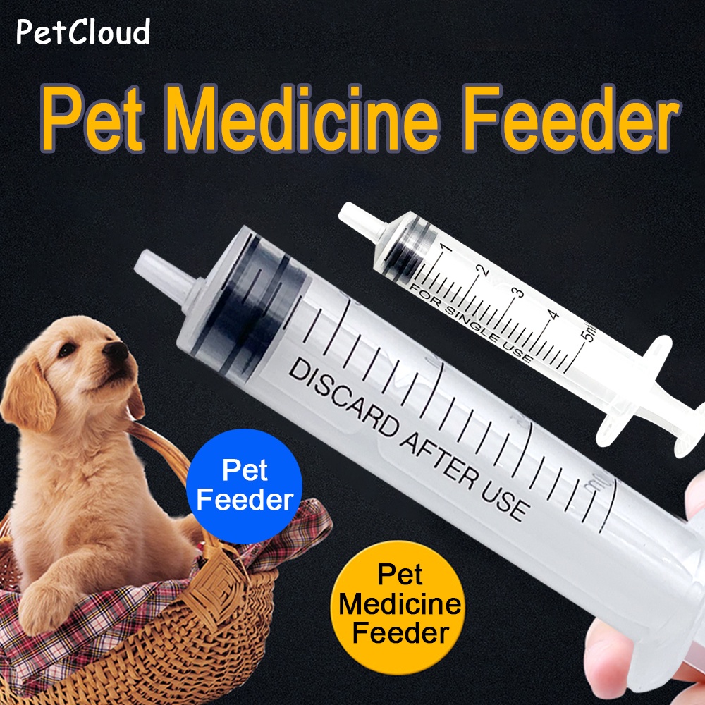 &5ml50ml Pet Dog Oral Syringe Puppy Medicine Water Milk Syringe Nursing Newborn Kitten Feeder