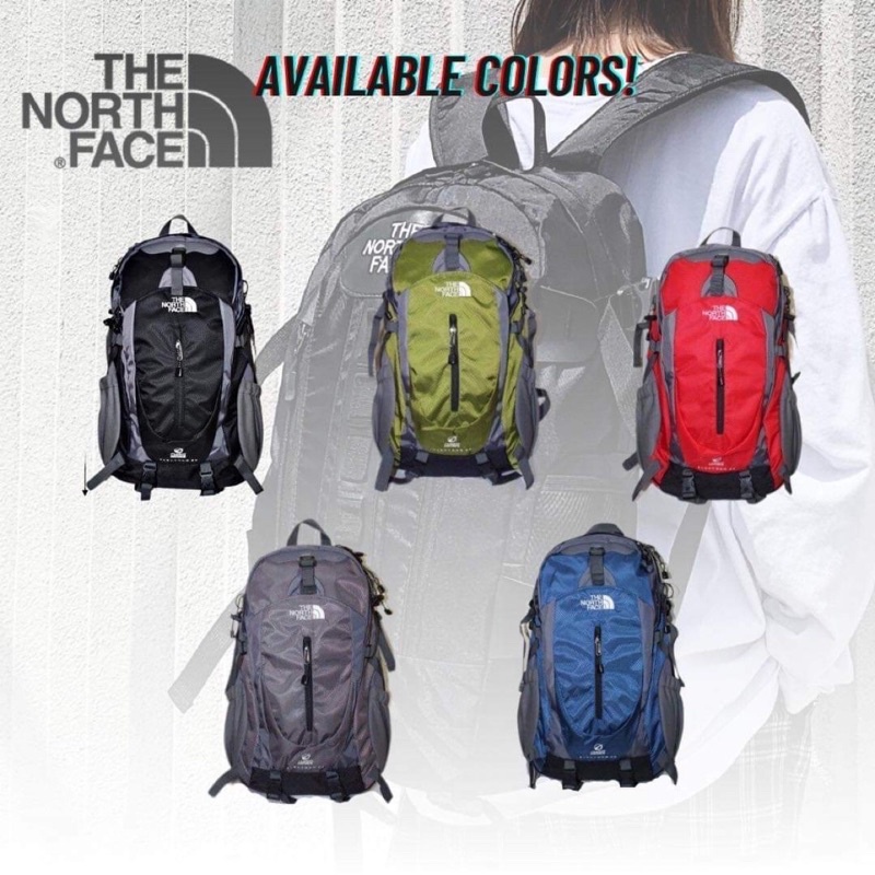 9018 The North Face Mountain HiKing Travel/Outdoor Backpack With Steel