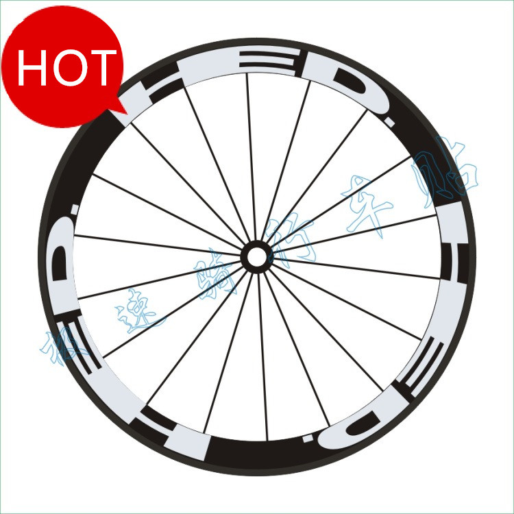 HED 700C Bicycle Rims Sticker Clincher 30/40/50/60/70/88mm Decal Road