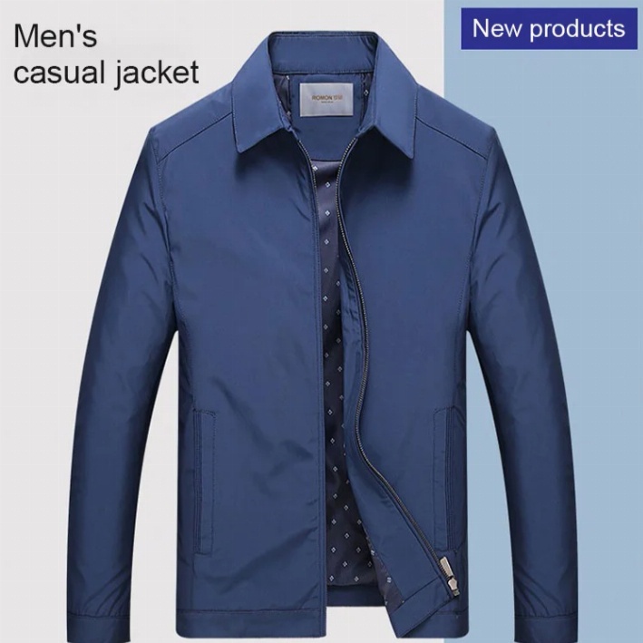 High End StandCollar Casual Men Jacket Business Men'S Jackets Coat