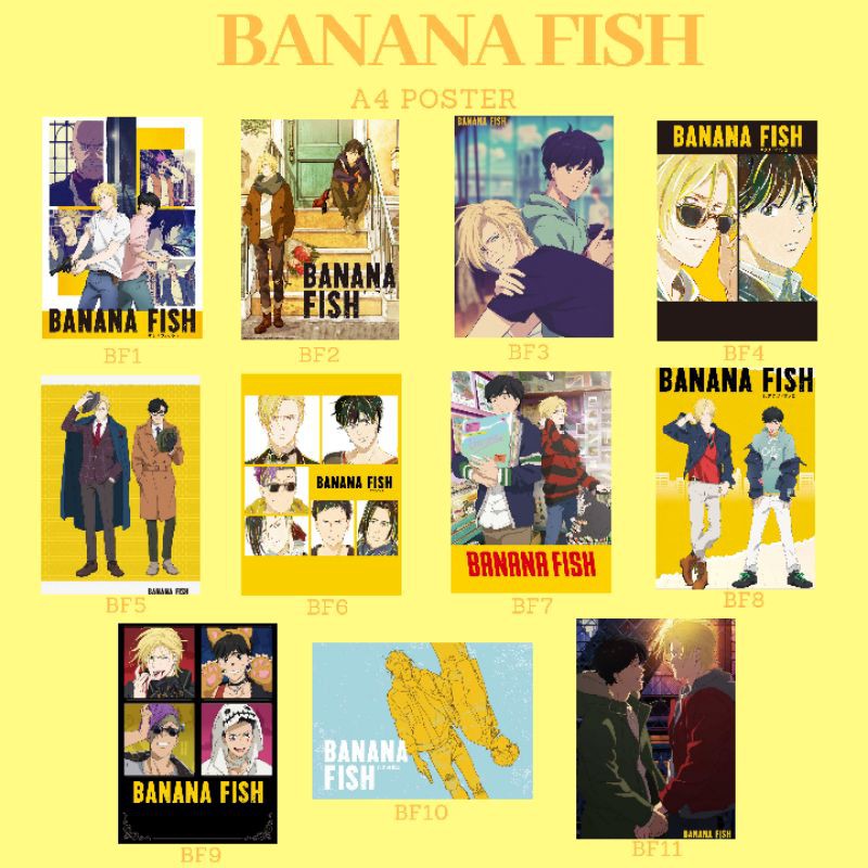 Banana Fish BL ANIME A4 POSTER Shopee Philippines