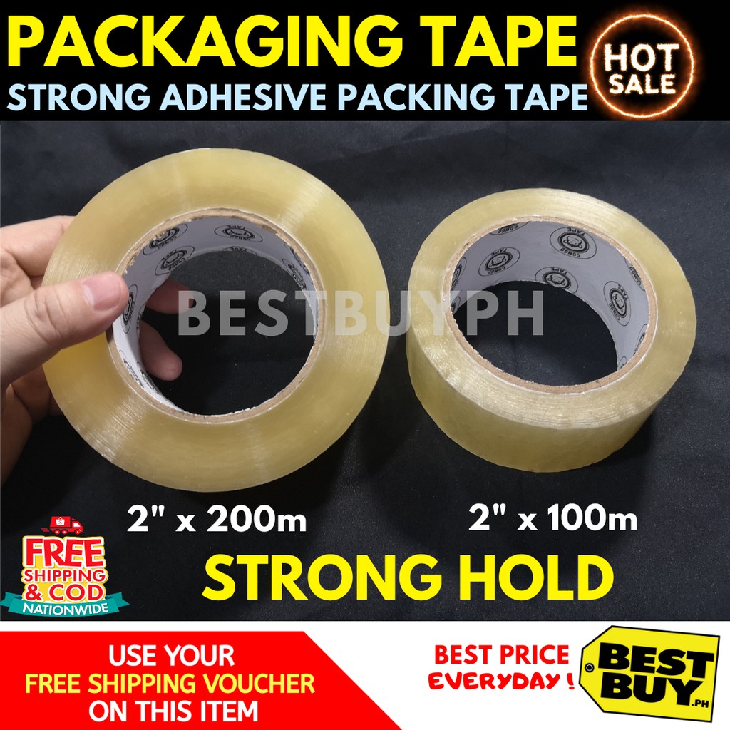 *Clear Transparent Packaging Tape 2"x100m / 2"x200m CHEAPEST Shopee