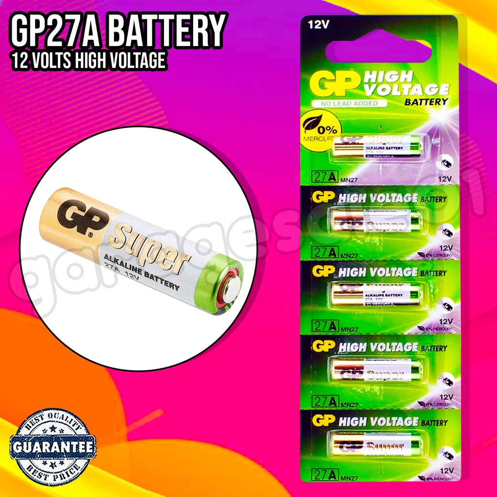 GP 27A 12 VOLTS ALKALINE REMOTE KEY CARS BATTERY Shopee Philippines