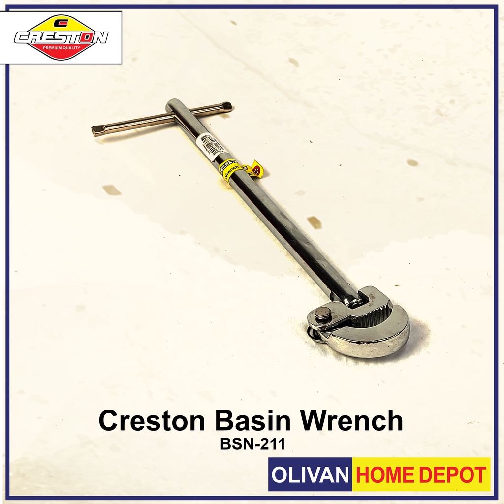 CRESTON Adjustable Wash Basin Wrench 180 Degrees Sink Spanner BSN211