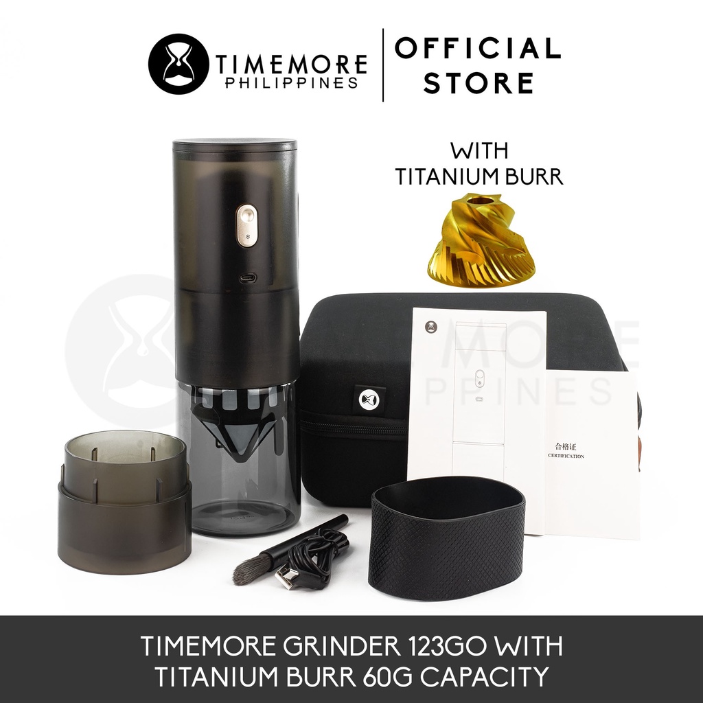 TIMEMORE Grinder 123Go Portable Electric Grinder with Titanium Coated