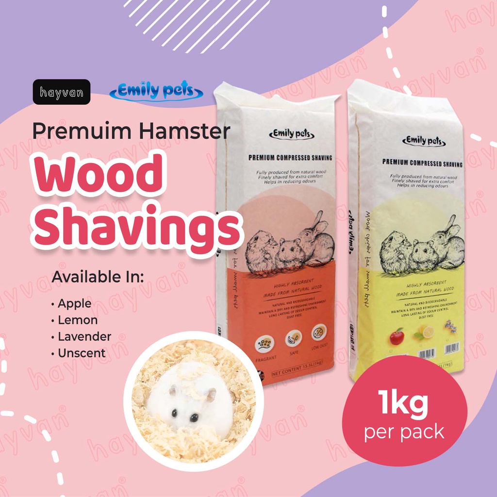 NEW LOOK EMILY PETS 1kg Kusot for Hamster Premium Wood Shavings
