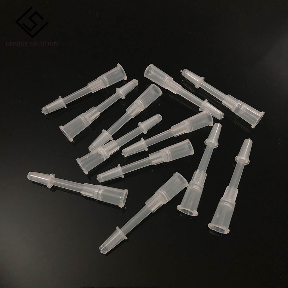 100PCS Luer Lock Syringe Tips Liquid Dispenser Needles Gauge Round Plug