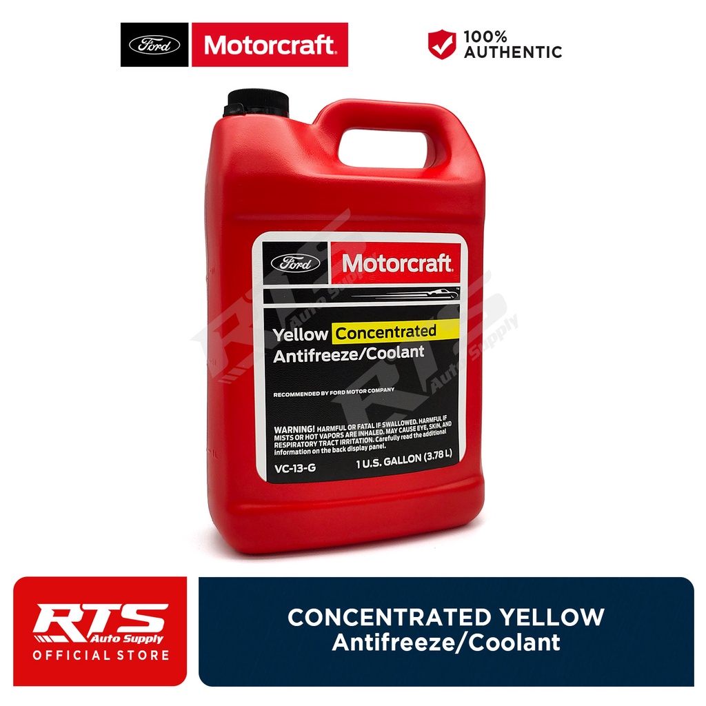 Ford Motorcraft Concentrated Antifreeze Antirust Coolant Yellow 3.78L