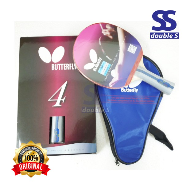 BUTTERFLY Table Tennis Complete Rackets Set / TBC 202 / TBC 302 / TBC 402 (1 SET) Shopee