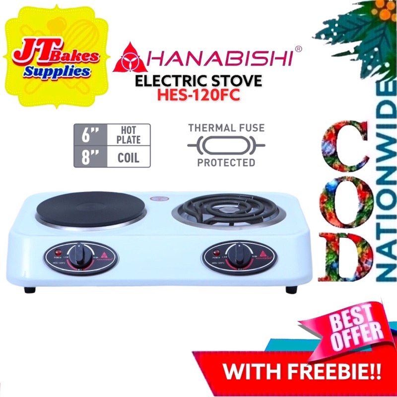 Hanabishi Electric Stove HES120FC With Freebie Shopee Philippines