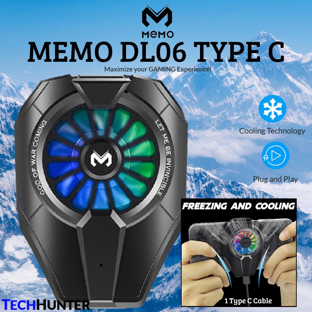Memo DL06 Phone Cooler RGB Universal Portable Gaming Mobile Radiator