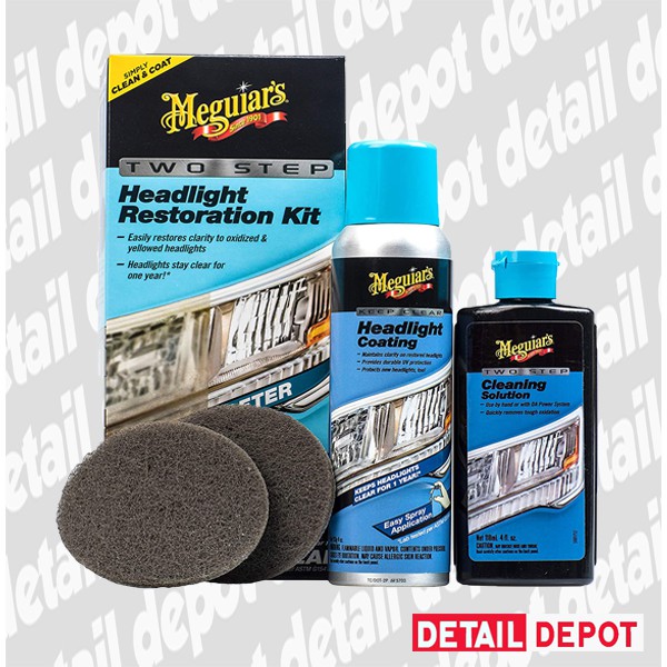 Meguiars G2970 Two Step Headlight Restoration Kit Shopee Philippines