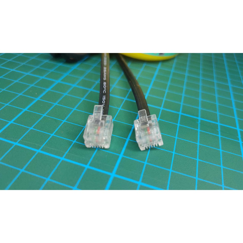 RJ11 2 Pin Cable Telephone Line Wire 1.5m Black Shopee Philippines