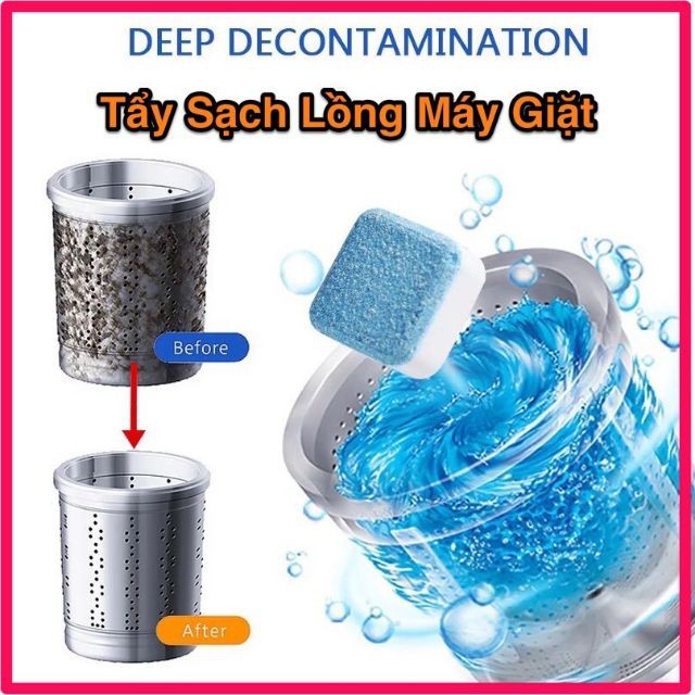 12 Effervescent Washing Machine Cage Bleach 1 Box High Quality