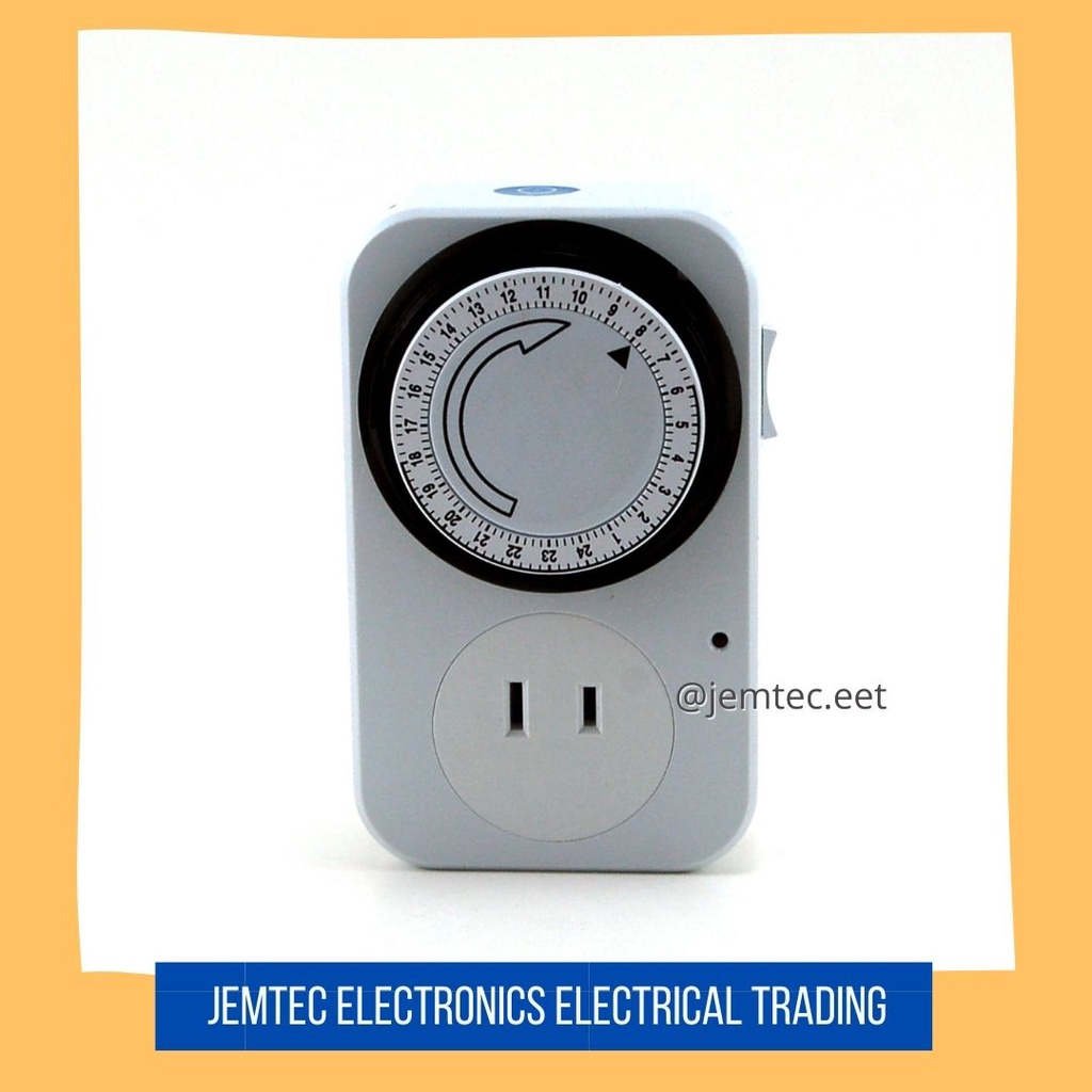 24 Hour Mechanical Programmable Timer Analog Energy Saver Device Shopee Philippines