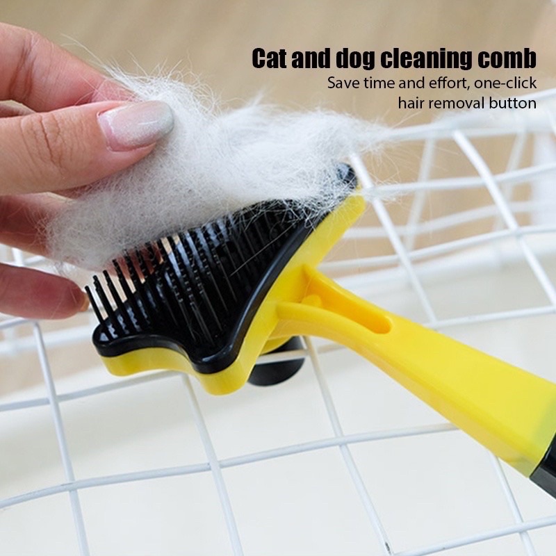 Pet Brush w/ Hair Remover Self Cleaning BrushPet Comb Dog Comb Cat Hair