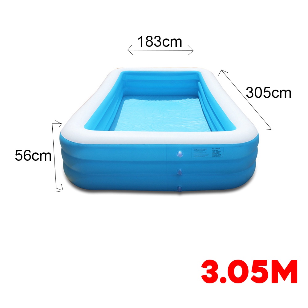Celina Inflatable Rectangular Swimming Pool In Home or Outdoors Bonding