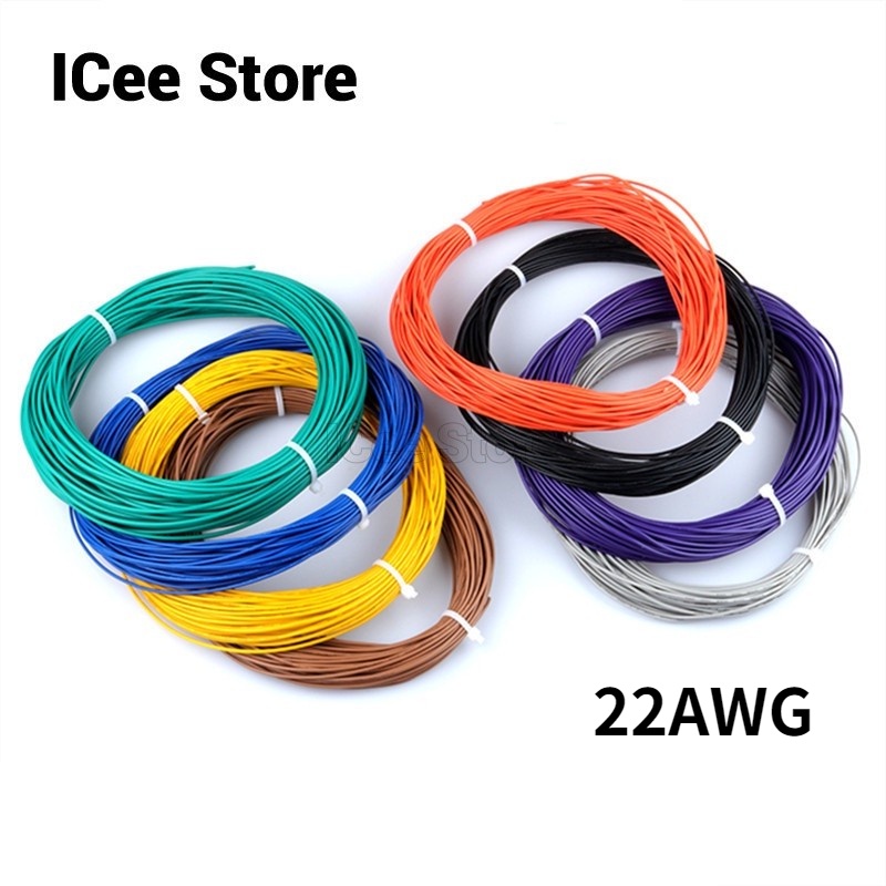 10 Meters PVC Wire 22AWG 1.6mm PVC Wire Electronic Cable Insulated LED