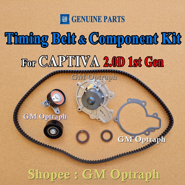 CAPTIVA Diesel 20072011 Timing belt Tensioner Water Pump oil seal set