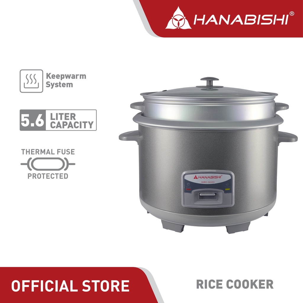 Hanabishi Rice Cooker HHRC56GSS 5.6L 30 cups Shopee Philippines