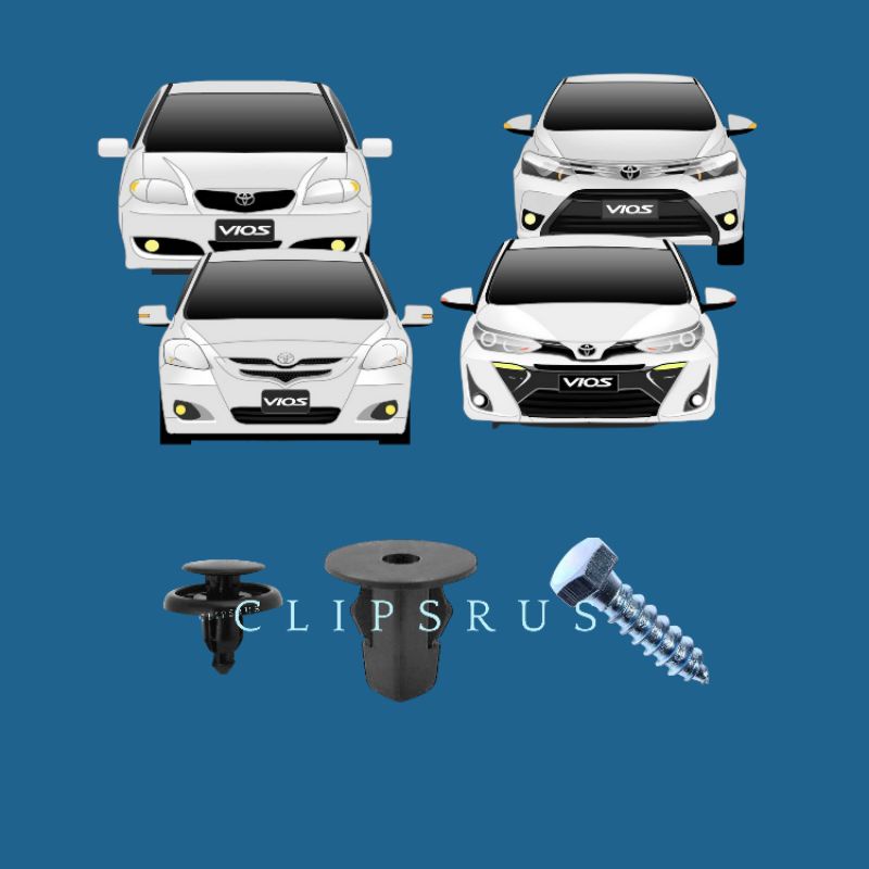 Fender Liner Clip for Toyota Vios Gen.1 to Gen.4 (50