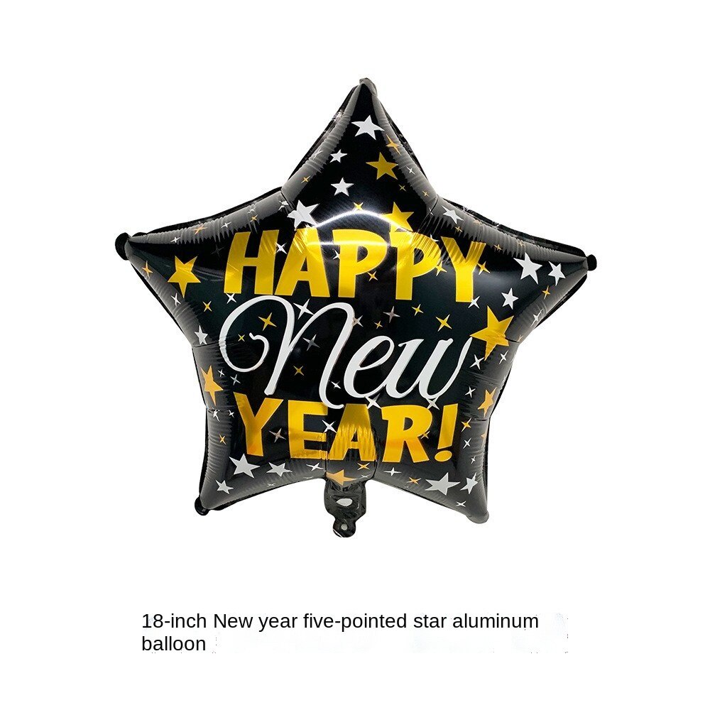 2024 New Year Party Balloon 18 inch Happy New Year Decorative Aluminum