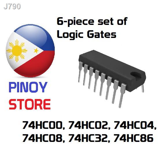 【Lowest price】♀6 pcs logic gate ICs 74HC series logic gates NAND NOR OR