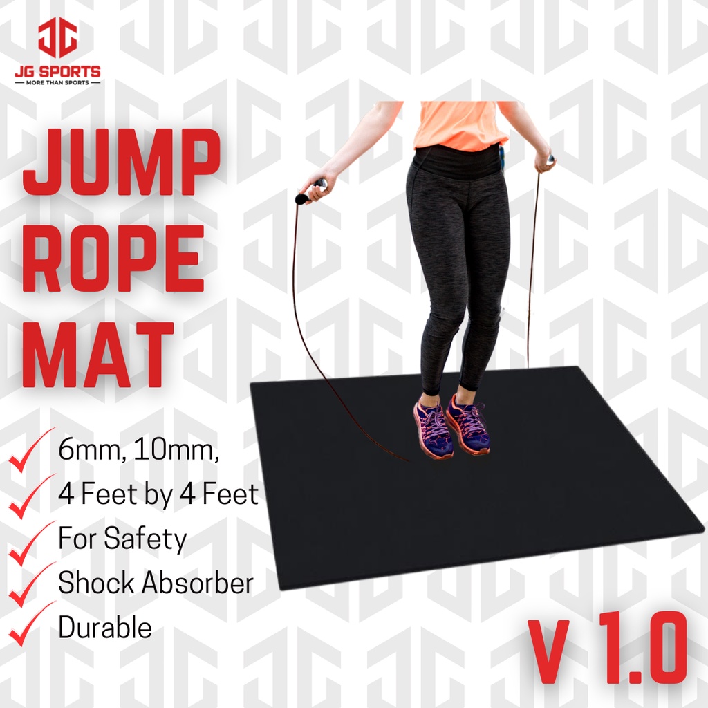 Jump Rope Mat NonSlip 10mm Extra Thick Jump Rope Mat v1 by JG