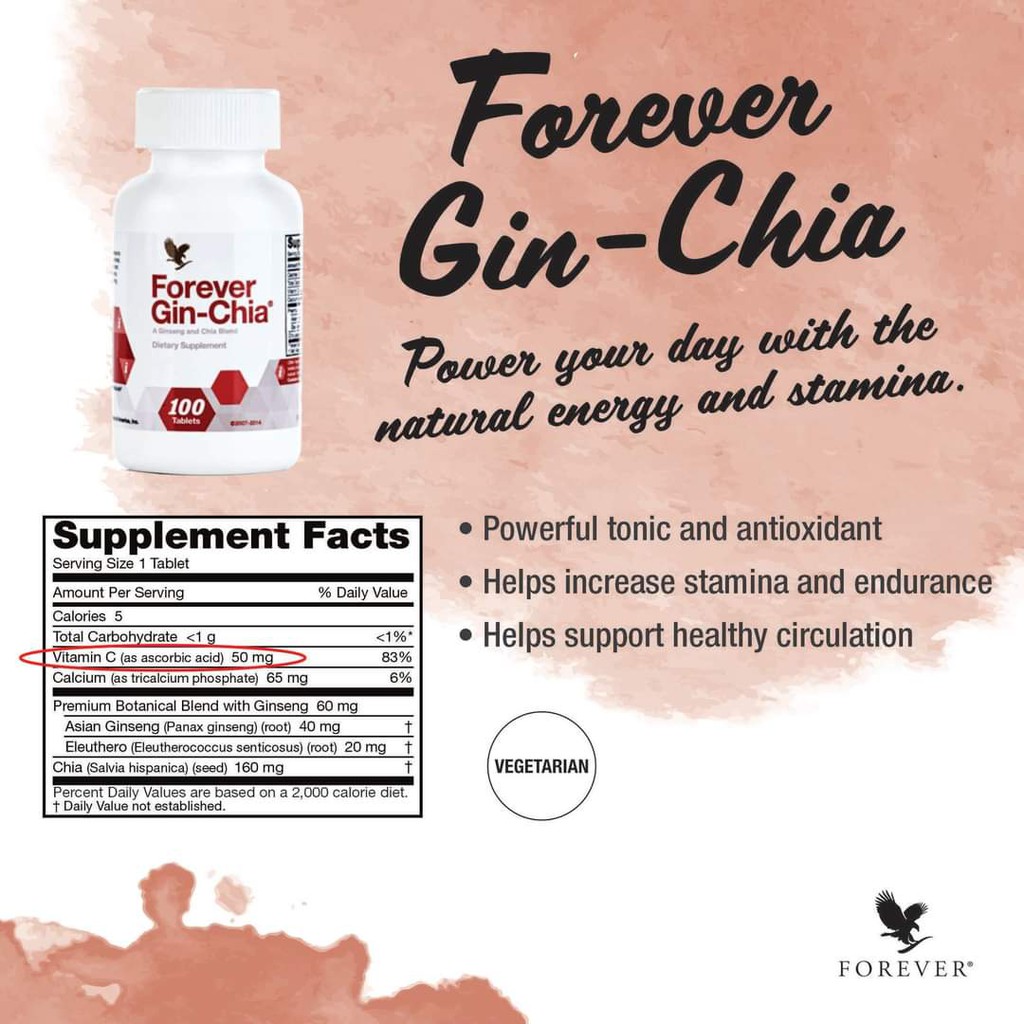 Forever GinChia (100 Tablets) Shopee Philippines