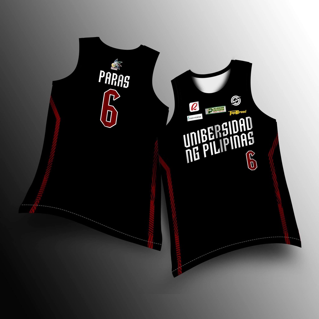 Basketball Jersey Customized Name and Number UNIBERSIDAD NG PILIPINAS BLACK CUSTOMIZE JERSEY