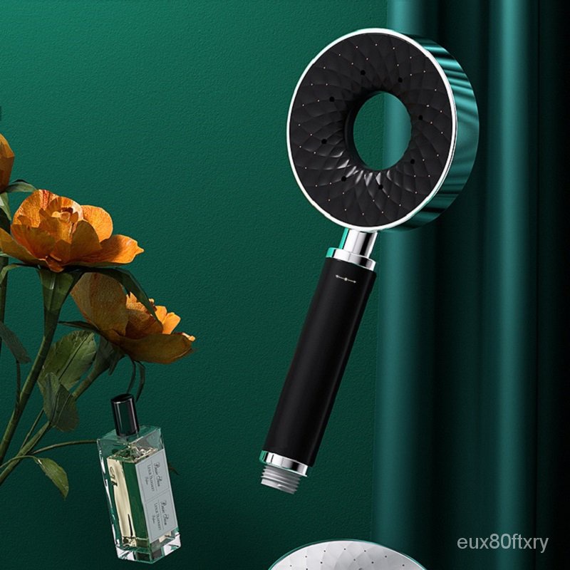 Automatic SelfCleaning Shower Head Donut Shape HandHeld Abs