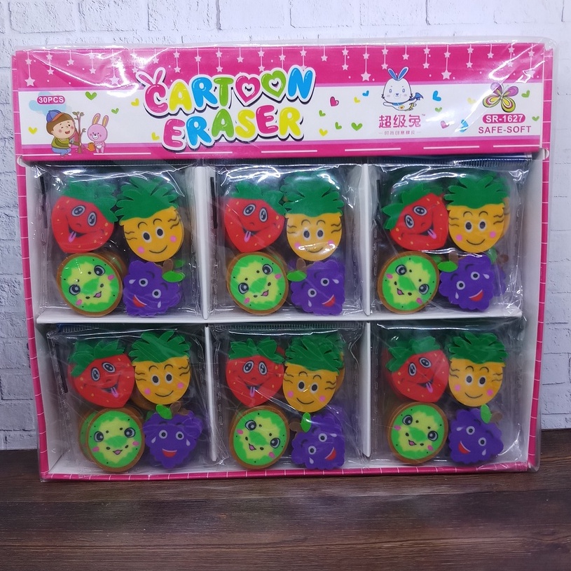 Eraser / Setip / Eraser Fruit / Fruits (Contents 4) Shopee Philippines
