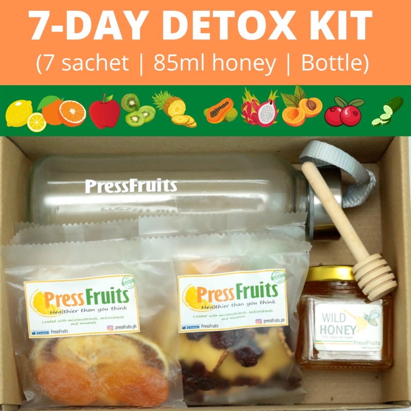 7DAY DETOX SET(PressFruits 7 sachet assorted Dried fruit detox tea