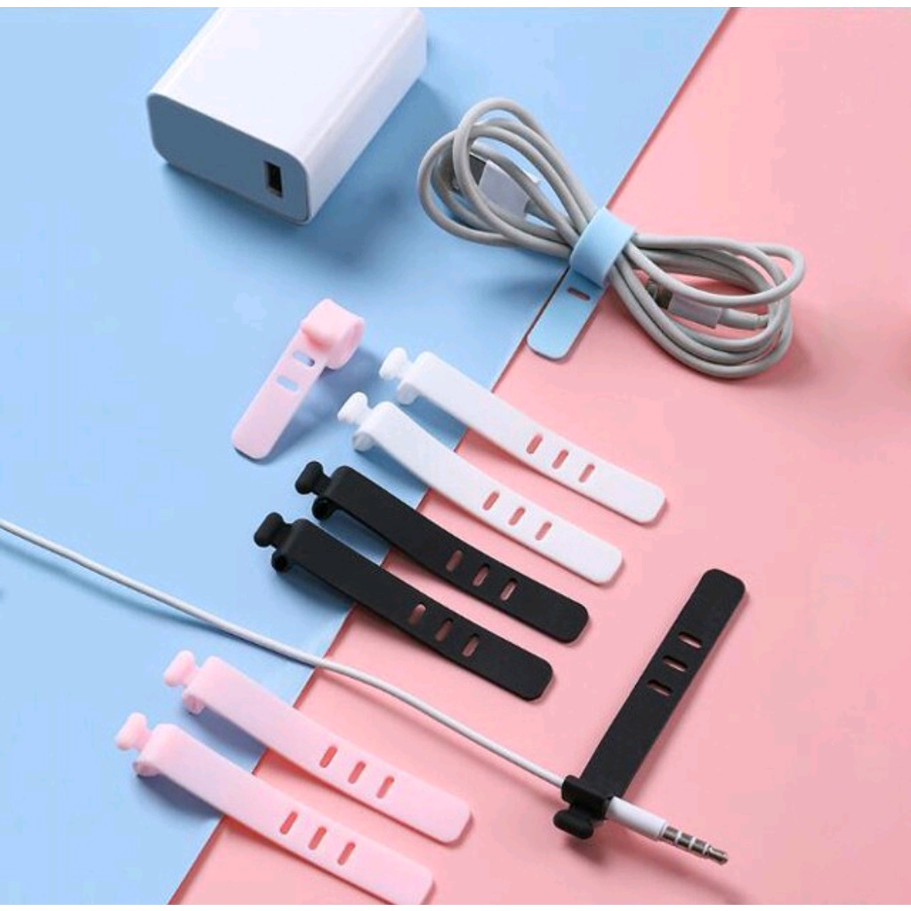 Silicone Cable Ties, Cable Organizer, Wire Organizer, Earphone Cable