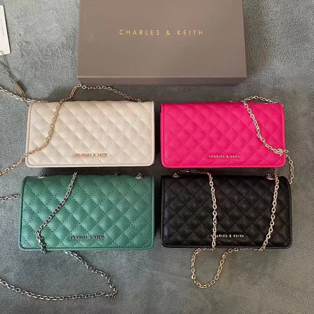 Cnk24 Ladies Chain Wallet Crossbody Bag Diamond Single Shoulder Small