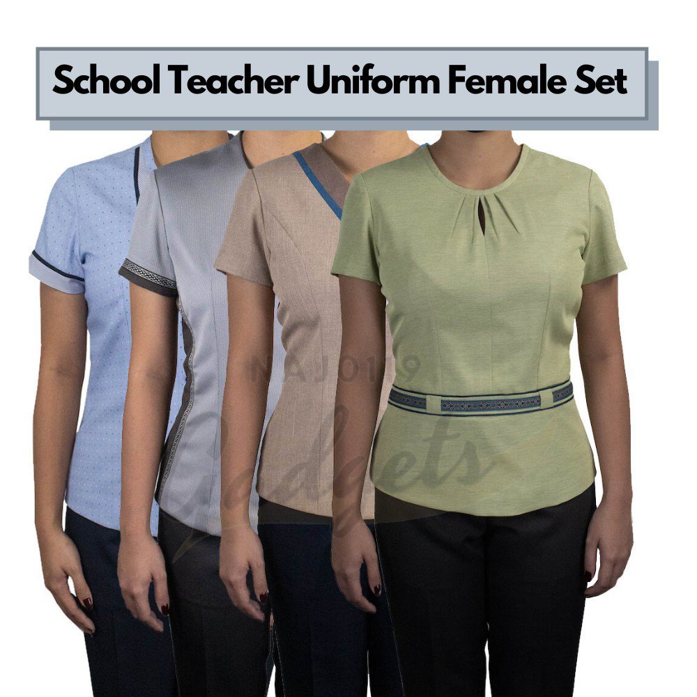 insSchool Teacher Uniform Female Set Monday, Tuesday, Wednesday