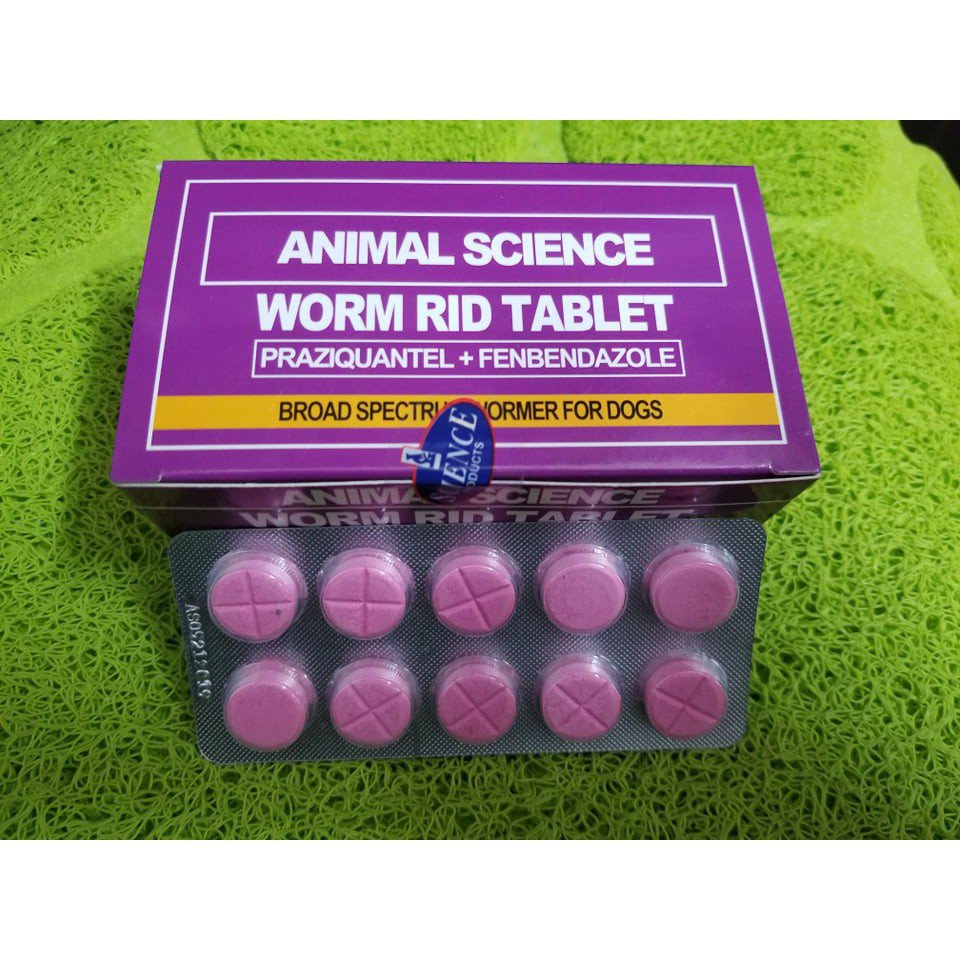 mq2O Worm Rid Dewormer Tablets (Animal Science) Shopee Philippines
