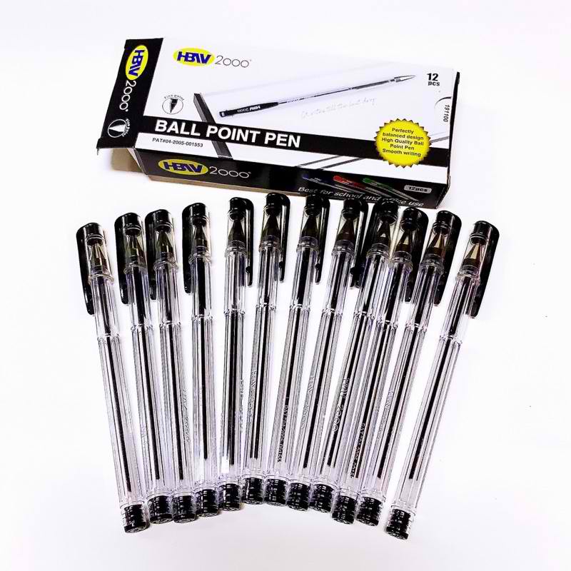 Wholesale price 1 Box HBW Ballpen Black Blue Red Shopee Philippines