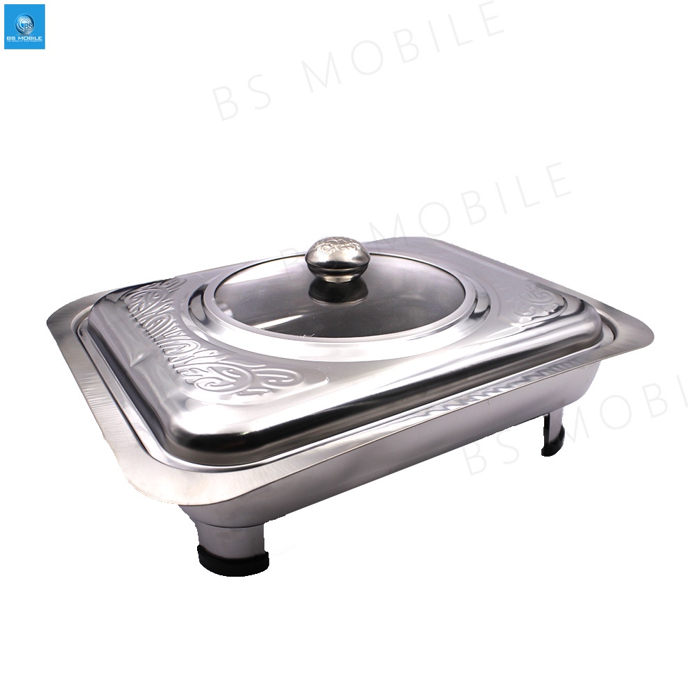 ZH260 Food Warmer Food Tray with Cover Stainless Rectangular Catering