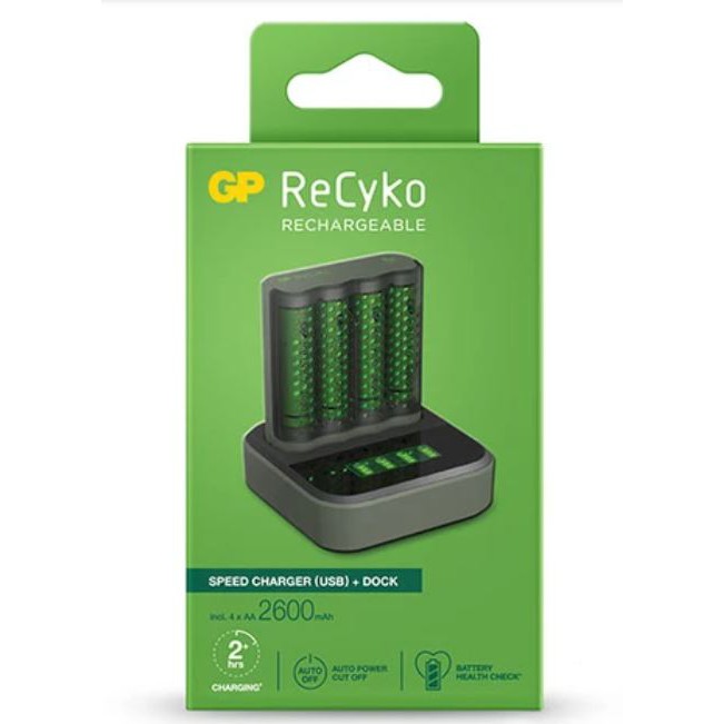 GP ReCyko Speed Charger Dock (USB) D451 and Speed Charger (USB) M451